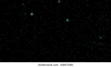 Vector Stars in night sky. Background illustration