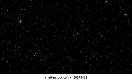 Vector Stars in night sky. Background illustration