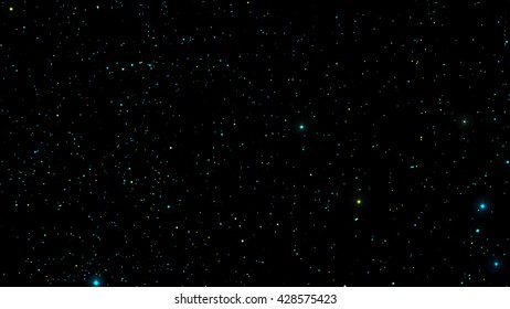 Vector Stars in night sky. Background illustration
