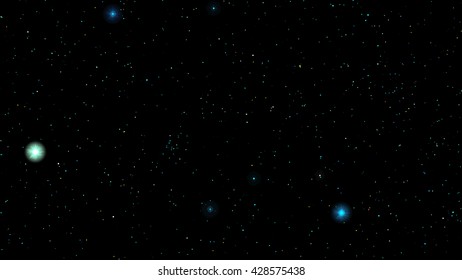 Vector Stars in night sky. Background illustration