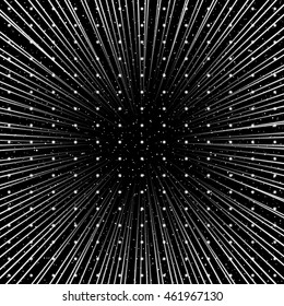 Vector stars portal on stars background