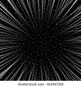 Vector stars portal on stars background
