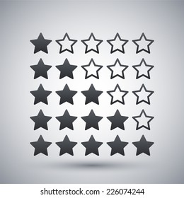 Vector Stars Rating Icon