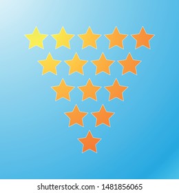 vector stars rating icon design