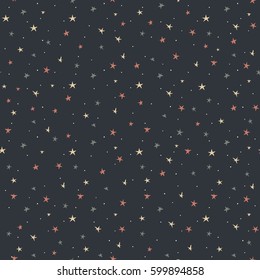 Vector stars seamless Pattern Background