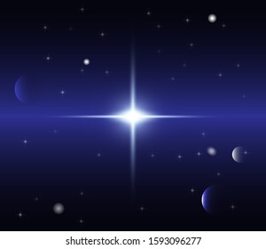 Vector stars and sky for various applications