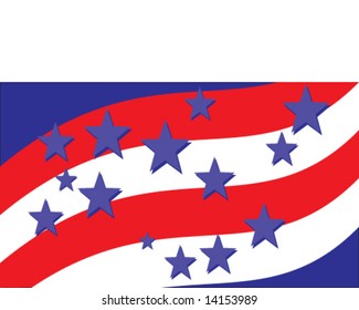 vector stars and stripes background