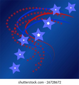 Vector Stars And Stripes Background