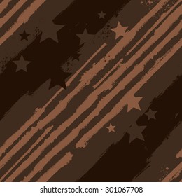 Vector Stars and Stripes seamless pattern for print design or web background