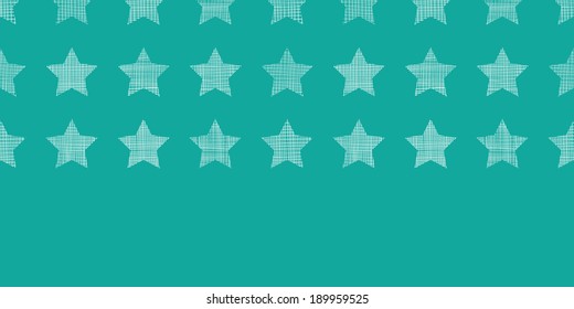 vector stars textile textured green horizontal seamless pattern background