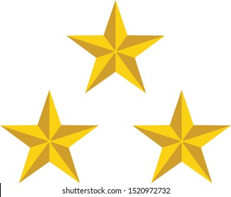 Vector Stars useful for Military Logos, Flags, ratings symbol, award icons