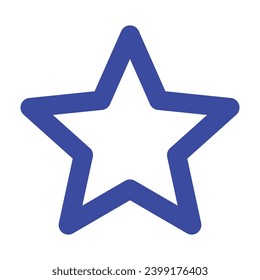 Vector start illustration on white background.