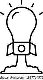 Vector Startup Outline Icon Design
