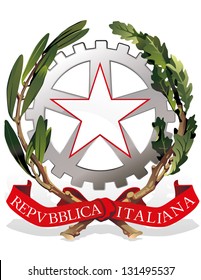 Emblema del Estado Vector de Italia