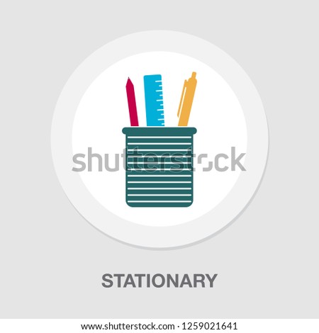 vector stationary icon