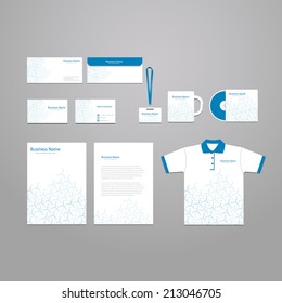 Vector stationery corporate identity template