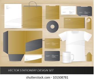 Vector stationery design set