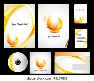 Vector stationery set eps10 for your design