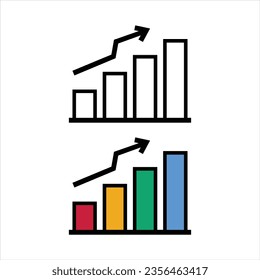 icono de negocio de estadísticas vectoriales, diseño de vector de negocio