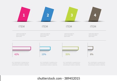vector statistics background summary for business presenation / infographic template with graph