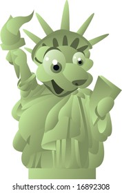 vector statue of liberty