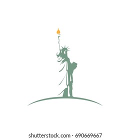 Vector statue of Liberty design, illustrations