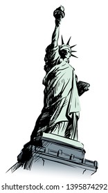 Vector Statue of Liberty illustration