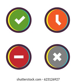 Vector Status Icon Set
