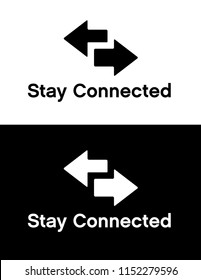 Vector Stay Connected Icon Set