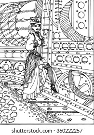 vector steam punk illustration