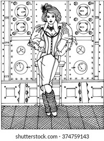 vector steam punk illustration