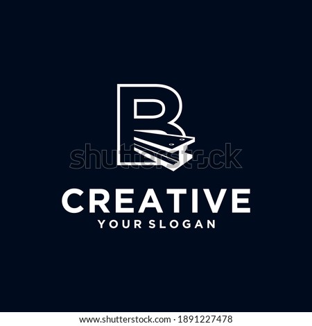 Vector steel logo design with steel beam icons
