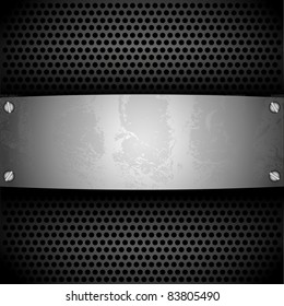 vector steel plate for your design