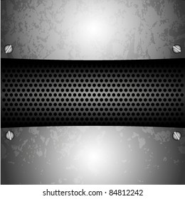 vector steel plate for your design