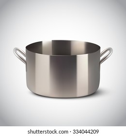 vector steel pot