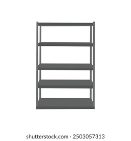 Diseño de ilustración de estante de acero al Vector.