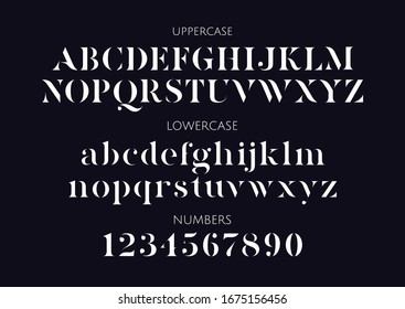 Vector stencil serif minimal
alphabet. Uppercase, Lowercase, Numbers.