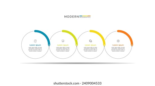 Vector step infographic business  template background