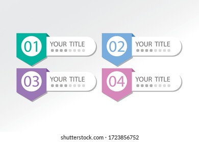 Vector step Infographic chart design with icons and 4 options or steps,flat design of business icon.