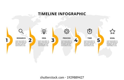 Vector step Infographic chart design. Template for business, presentations, web sites, flow chart.