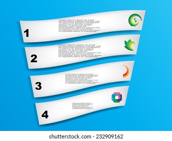 Vector Step up Options . Presentation . Web Design.