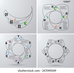 Vector Step up Options . Presentation . Web Design. 