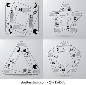 Vector Step up Options . Presentation . Web Design. 