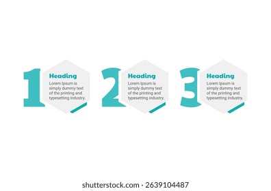 Vector step-by-step infographic flowchart with numbers for easy understanding of procedures, onboarding, team collaboration, or e-learning modules.