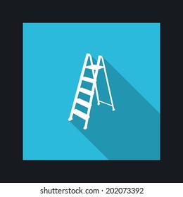 Vector stepladder flat web icon