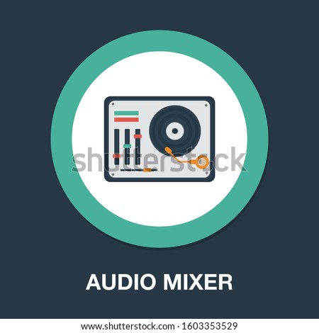vector stereo equalizer symbol - stereo audio slider illustration - voice icon