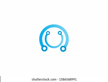 Vector of stethoscope icon with line concept