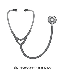 Vector Stetoscope Isolated On A White Background.