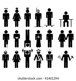 vector Stick figures