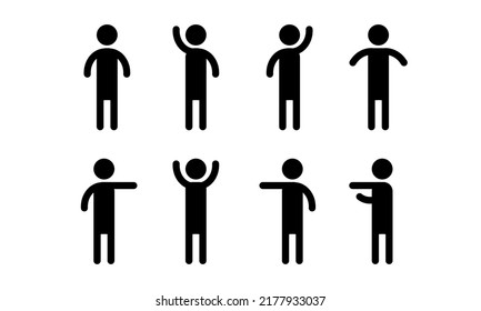 Vector Stick Shows Various Signs Standing Stock Vector (Royalty Free ...